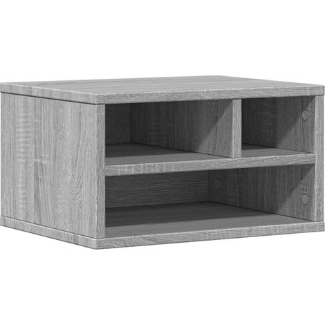 Maison Exclusive - Soporte impresora madera ingeniería gris Sonom