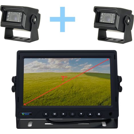 Kit telecamera per il parcheggio monitor 7" AHD + 2 telecamere 1080P vista posteriore Yatek