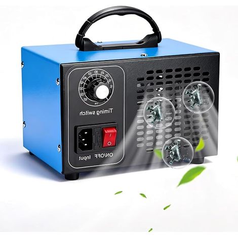 Ozone Generator 60000mg/h Industrial Ozone Generator Car Ozone Air Purifier with 60 Minute Timer, Industrial O3 Ozone for Cars, Smoke, Pet Odor (1/5)