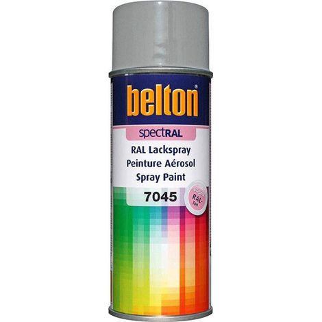 Bombe peinture - AUTO K - BELTON - RAL 7045 GRIS TELECOM - 400 ml - Mat