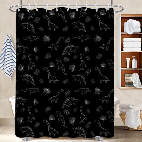 Voile de douche fluide en polyester 180x180 tissu respirant polyester pour salle de bain pour dans une salle de bain design (1/5)