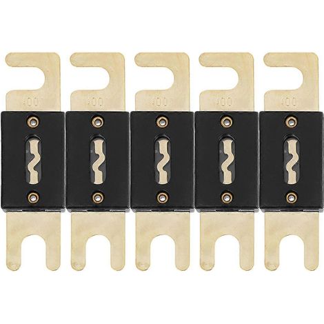 Fusibles compatibles avec les systèmes audio de voiture et les caissons de basses, en alliage de zinc haute conductivité, lot de 5 (1/5)