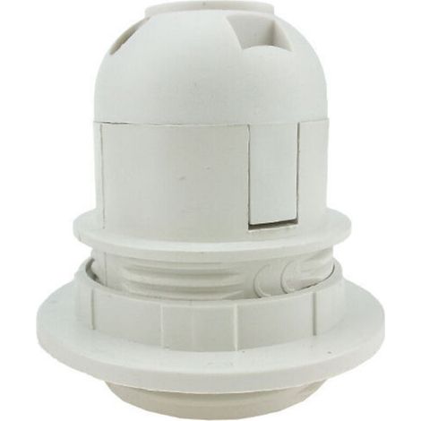 4 pièces Support d'ampoule - Pour ampoule E27 - Douille pratique - Adaptateur en plastique pour abat-jour(Blanc) (1/4)
