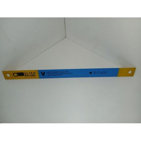 ULTRA RECORD 4005-1 LAME DE SCIE ALTERNATIVE HSS MOLYBDENE 300 X 25 X1.25 - 6DTS/CM