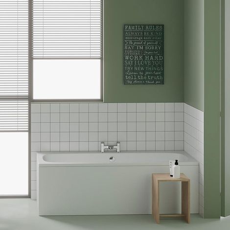 Ideal Standard I.Life Double Ended Idealform Rectangular Bath 1700mm x 750mm 0 Tap Hole (inc Leg Set) (1/5)