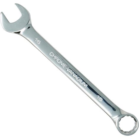 Dapetz ® 16mm Combination Spanner Fixed Head Open End Ring Wrench Mirror Polished Chrome Vanadium Steel Metric Hand Tool Heavy Duty (1/5)