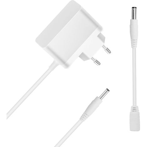 Chargeur pour Starlight Réveil étoile Radio 80-002181 6V ou 7V Adaptateur Alimentation, Blanc, 1,8 Mètres (1/5)