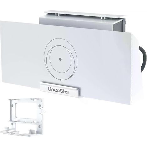 ANMONE 2-in-1 Starlink Gen 3 Router-Halterung: Komplettes Montageset für Starlink V3 Mesh-Router und Netzteil mit Kabelaufbewahrung (1/4)