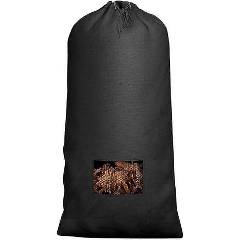 Sac à feuilles universel pour tracteur tondeuse, grande capacité, réutilisable, pour la collecte des déchets de jardin et des feuilles. (1/4)