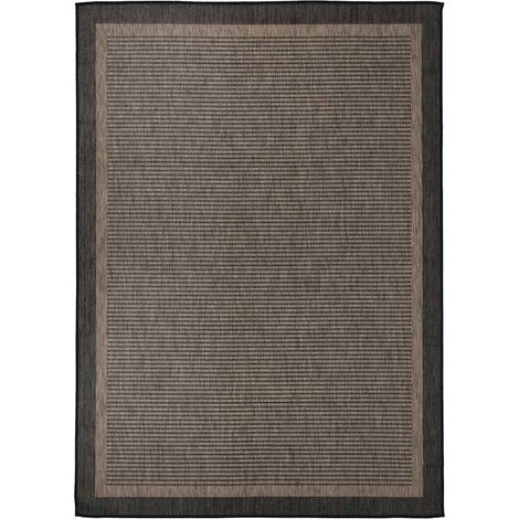 Teenpull – Outdoor-Teppich Flachgewebe 120x170 cm Dunkelbraun (1/5)