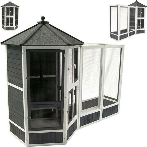 Vogelvoliere XXL Vogelkäfig Vogelhaus Vogel Käfig Tierkäfig 56612