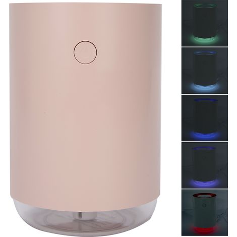 Mini Humidificateur USB Portable Ultrasonique pour Maison Bureau Voiture - Diffuseur d'Aromathérapie Mignon Rose (1/5)