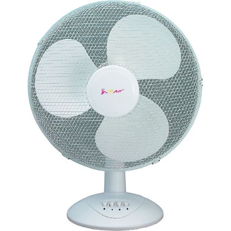 Ventilateur De Table, 45 W, ø 40 Cm, 3 Vitesses, Blanc