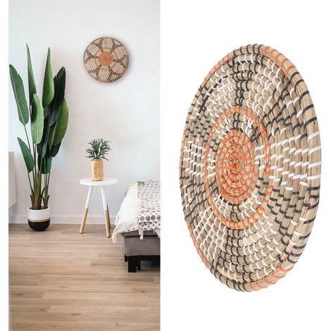 Sets de table nordiques en paille tressée, tapis isolants thermiques, panneaux muraux décoratifs pour la maison, revêtements muraux intérieurs et extérieurs, 30 cm. (1/5)
