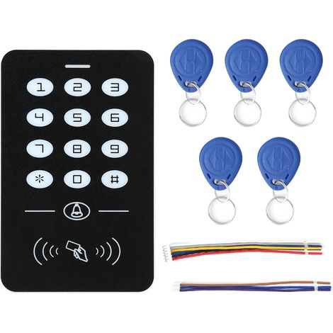 Serrure RFID à carte de contrôle d'accès sans contact, lecteur de mot de passe, système de clavier pour porte, identifiant par carte (1/5)