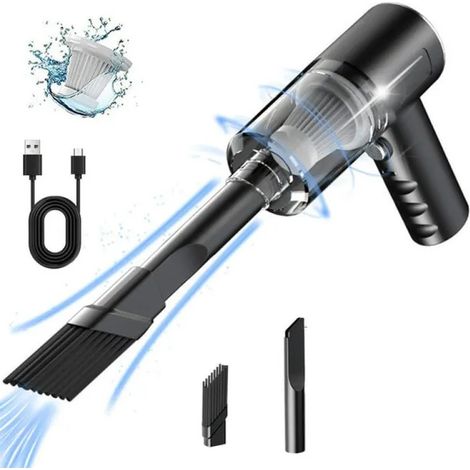 Aspirateur de voiture portable sans fil, adapté à une utilisation en voiture et à la maison. (1/5)