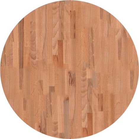 Dessus de table Dessus de bureau Plateau de table Ø80x2,5 cm rond bois massif de hêtre (1/5)