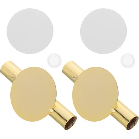 Lot de 2 vases suspendus en tube métal doré pour décoration murale moderne mariage et fête (1/5)