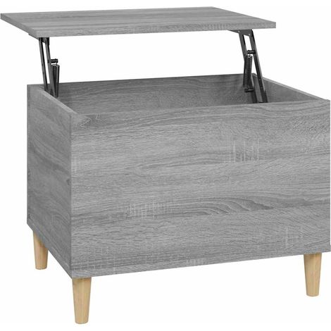 Table basse de salon, Table Café, Sonoma gris 60x44,5x45 cm Bois d'ingénierie OIB2222E (1/5)