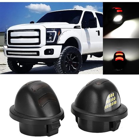 2 Stück LED-Kennzeichenbeleuchtung passend für Ford Super Duty F‑250 F‑350 F‑450 F‑550 1999‑2016 F150 F150Raptor (1/5)