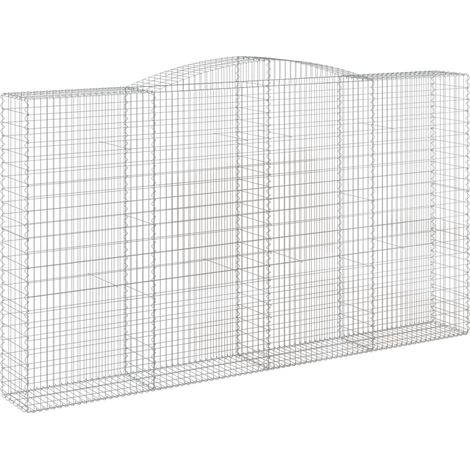 Maison Exclusive - Gabione mit Hochbogen 400x50x220/240 cm Verzin