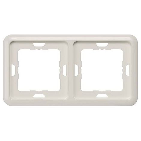 Siemens DELTA perfil titanio blanco Marco 2 veces, 151x80 mm, 5TG1812