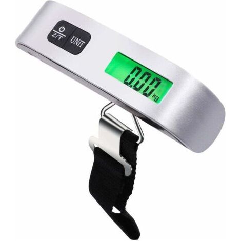 Digitale Gepäckwaage Gepäckwaage Gepäckwaage Hängewaage mit Temperatursensor und Tarafunktion Gepäckwaage für Outdoor-Reisen und Heimgebrauch 50 kg / 110 lb (1/5)