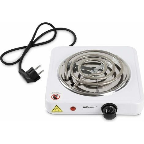Allume Charbon - Électrique, 1000 W, Thermostat 5 Positions, Protection Surchauffe, en Blanc - Plaque Chauffante Chicha, Narguilé, Charbon Naturel (1/4)