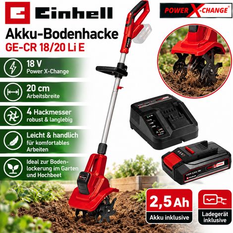 Einhell Akku-Bodenhacke GE-CR 18/20 Li E- 18V Akku 2.5 Ah / Ladegerät (1/5)