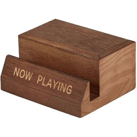 Présentoir de table en bois pour disques vinyles, support pour pochettes d'albums en cours d'écoute, présentoir pour CD et LP. (1/5)