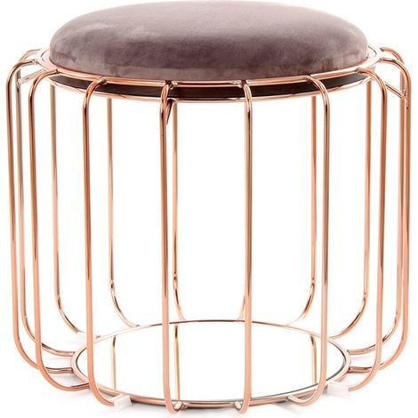 Pouf e tavolino trasformabile Comfortable in velluto e metallo (1/3)