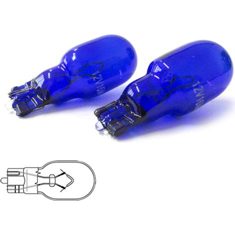 Coppia lampade alogene T15 W16W 12V 16W bianco effetto Xenon per retromarcia (1/3)