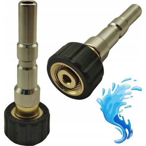 Rosfix Adapter – Druckreiniger-Adapter für Schnellkupplung M22x1,5 Gewinde, 14mm Kompatibel mit Nilfisk und Kranzle D12 Zubehör für Hochdruckreiniger