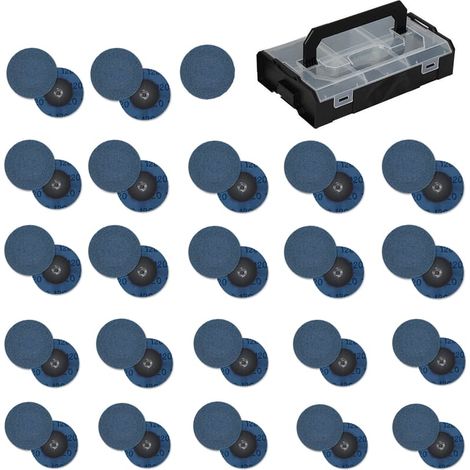 Bosch Sia Schleifmittel Nachfüllset 45tlg. 2820 siafix für GWG 12 V-50 S + Boxx