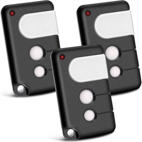Lot de 2 Telecommande Portail compatibles avec Chamberlain, 433,92 MHz 3 canaux, compatibles avec TX4RUNI, TX2REV, 84335EML, 84333E, 94333E, 4335EML, MotorLift 500, 700,1000 (1/4)