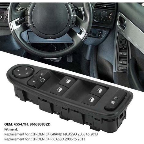 Commande Leve Vitre C4 Picasso 6554.YH Commutateur Interrupteur Bouton Lève Vitre Pour Citroen C4 Grand Picasso (1/4)