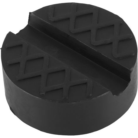 Coussinet de cric universel pour voiture, adaptateur en caoutchouc rainuré, protection longeron, support 6,5 cm de diamètre (1/5)