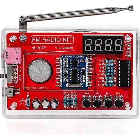 Kit électronique de radio FM à monter soi-même (87-108 MHz) - Pièces pour s'entraîner à la soudure (RDA580) - Projet de soudure à faire soi-même (1/5)