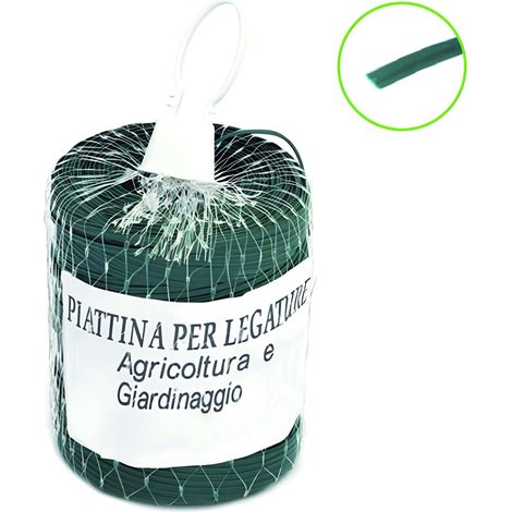 LACCETTO PER AGRICOLTURA IN PVC ROCCHETTO CON RETE MT.500 col.verde