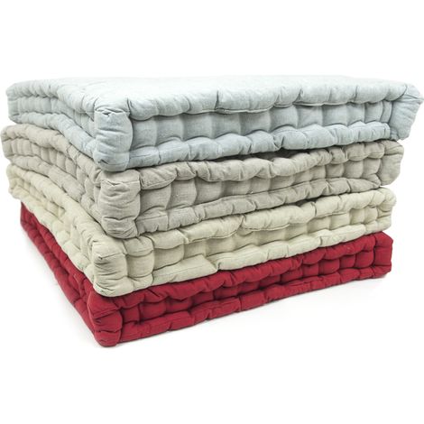 Cuscino Pavimento In Cotone Tinta Unita Ideale Per Divani Pallet Bancale 60x60, misura60x60coloreTortora