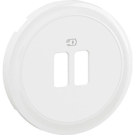 Legrand CB0154 Céliane single or double USB charger cover plate - White