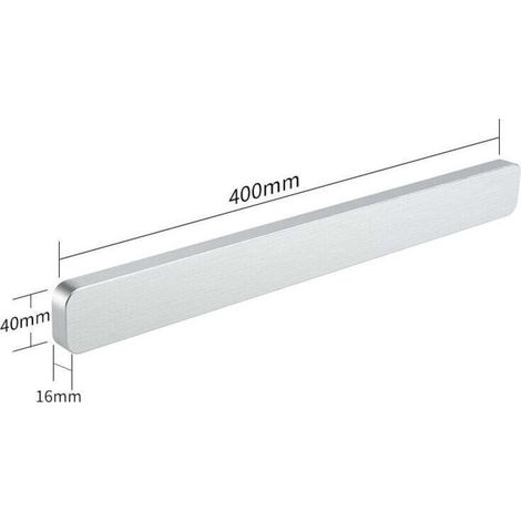 Accessorio per la conservazione in cucina, portacoltelli magnetico da parete, barra portacoltelli magnetica in acciaio inox da 40 cm, portacoltelli magnetico da parete per coltelli, utensili e (1/4)