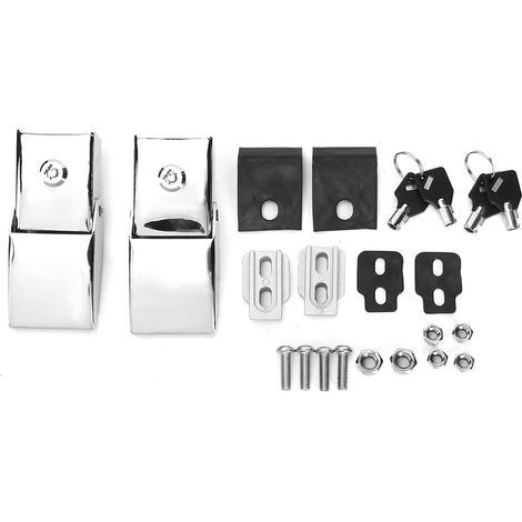 2 pièces Capot de rechange en acier inoxydable pour Jeep Wrangler 2007-2017, Loquet et Verrou de Capot (1/5)
