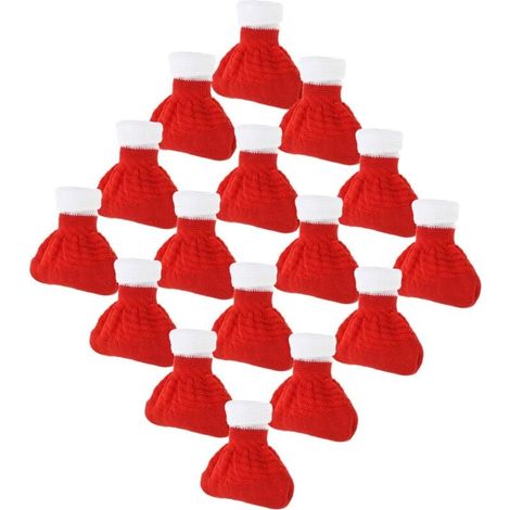 Lot de 16 couvre-marches antidérapants, couvre-coins de table de Noël pour décorations de Noël et de fêtes. (1/4)