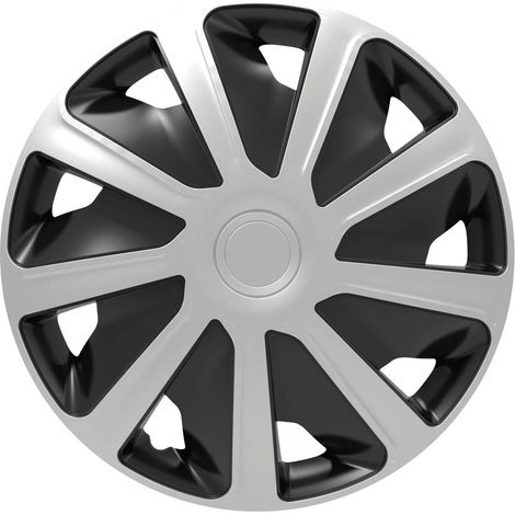 HP Autozubehör Copri ruota R15 Grigio antracite 4 pz.