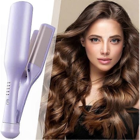 Fer à friser en V 32mm, ondeur professionnel pour cheveux, coiffage style français, boucleur céramique, lisseur ondulant, outil de coiffure (1/5)