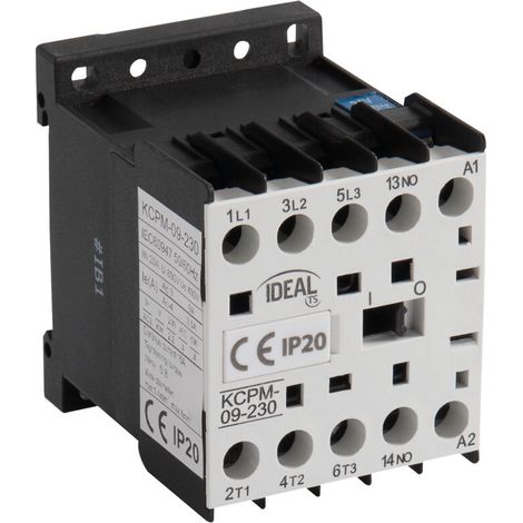 Contactor KCPM 9A 230V 3NO+1NO Ideal (1/5)