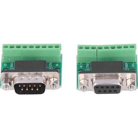 DB9 Stecker/Buchse Adapter, Schraubklemme, 9-Loch-Konverterplatine für RS232/RS485 (1/5)