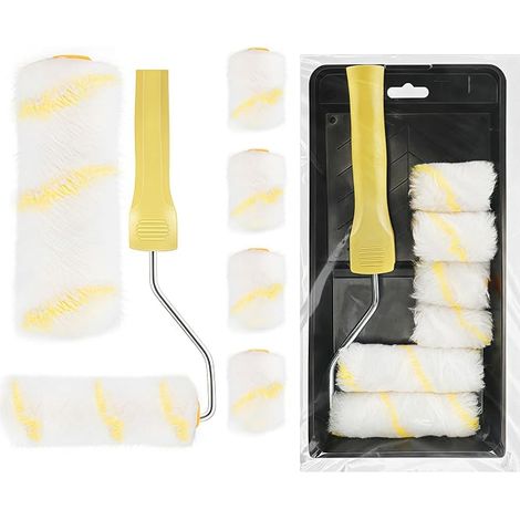 8 Pcs Rouleau Peinture avec Reservoir