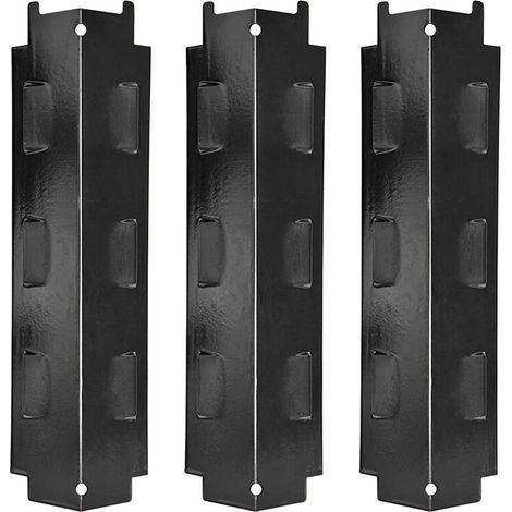 3 Pièces Tentes de Chaleur de Gril, 37cm Diffuseur Chaleur Accessoires Tentes de Chaleur de Remplacement Universelles en Acier Inoxydable pour Gril à Gaz Plaque de Flamme (1/5)